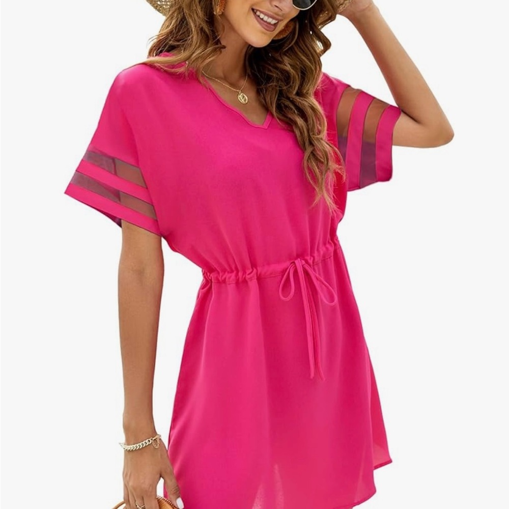 Women's Pink swim cover-up, new with tags